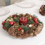 Stars And Baubles Christmas Candle Table Centrepiece, thumbnail 1 of 4