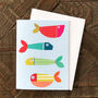 Mini Fish Greetings Card, thumbnail 4 of 5