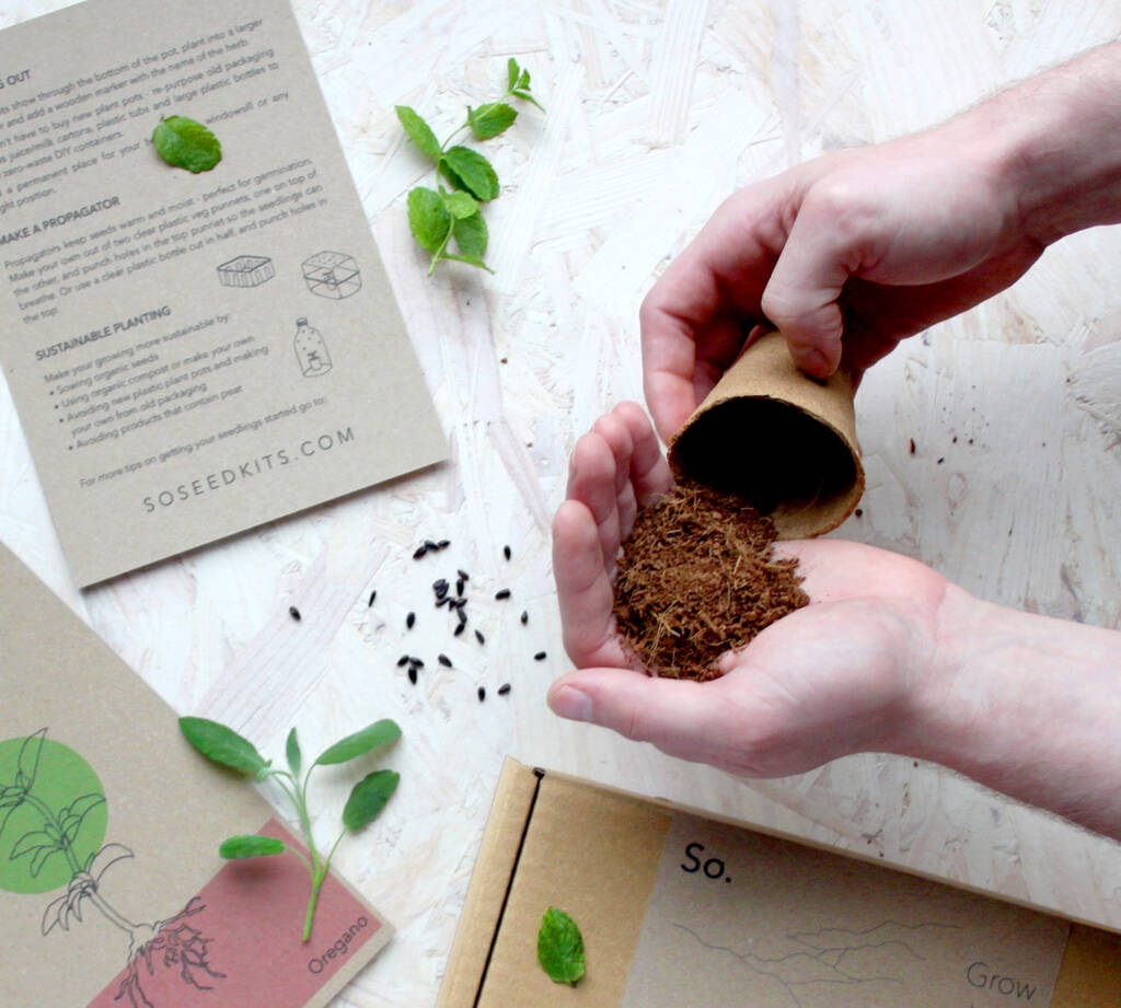 Grow Your Own Herbal Tea Seed Kit By So. Seed Kits