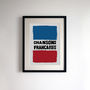 French Style Protest Poster Print 'Chansons Francaises', thumbnail 1 of 4