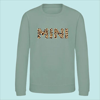 Mother And Mini Leopard Print Matching Sweatshirts, 2 of 3