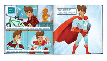Personalised Children's Book, Super Dad, 4 of 8