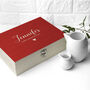 Personalised Romantic Wooden Tea Box, thumbnail 3 of 12