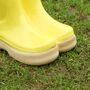 Personalised Large Yellow Welly Boots Planter, thumbnail 5 of 11