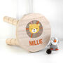 Personalised Cute Lion Kids Wooden Stool, thumbnail 4 of 6