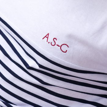 Personalised Monogram Mens Breton Tshirt, 2 of 5