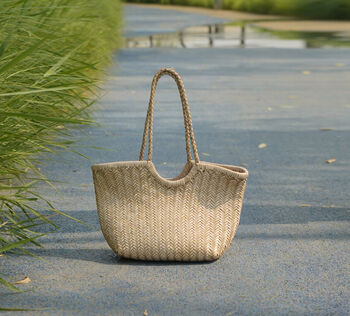 Hand Woven Genuine Leather Shopping Bag, 2 of 12