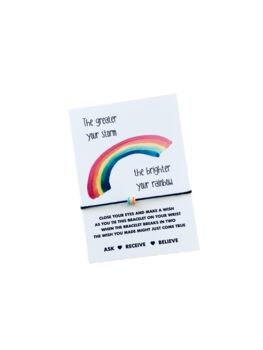 The Greater Your Storm The Brighter Your Rainbow Bracelet, 6 of 7