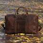 Large Genuine Leather Holdall Vintage Look, thumbnail 1 of 12