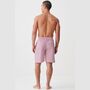 Men's 'St James Red' Pinstripe Crisp Cotton Pyjama Shorts, thumbnail 3 of 4