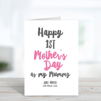 First Mother's Day As My Mummy Personalised Card, 2 of 7