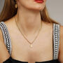 Cupid Arrow Pink Heart Enamelled Necklace, thumbnail 1 of 8