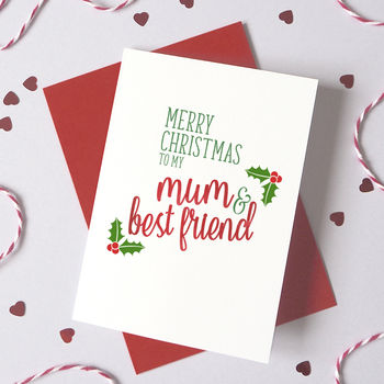 Personalised Best Friend Christmas Card, 2 of 5