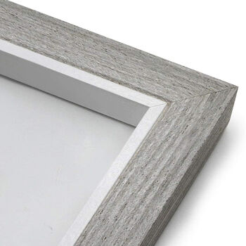 Pack Of Two Grey Wooden Photo Frame For Wall Desk, 5 of 9