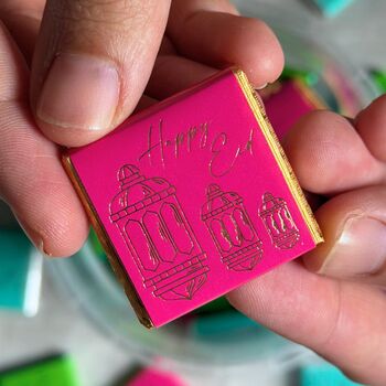 Eid Chocolate Squares Tub 100pk Colourful, 3 of 7