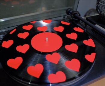 Hearts Upcycled 12' Lp Vinyl Record Decor, 4 of 9