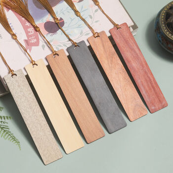 Personalized Wooden Bookmark Handmade Gift Teacher, 2 of 8