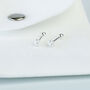 Sterling Silver Rope Knot Design Screw Back Stud Earrings, thumbnail 3 of 4