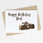 Personalised Adult Birthday Card Racing Car, thumbnail 4 of 4