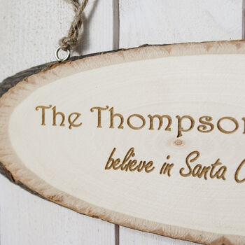 Personalised Decorative Family Christmas Hanging Sign, 2 of 3