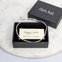 Sterling Silver 'Happy 50th' Morse Code Bracelet, thumbnail 1 of 3