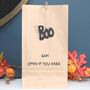 Personalised Halloween Boo Tag Bag, thumbnail 1 of 3