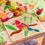 Colourful Birds Handwoven Placemat Set, thumbnail 1 of 10