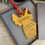 Personalised Gold Angel Christmas Tree Dec 23, thumbnail 3 of 10