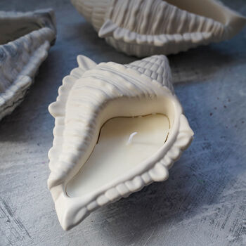 Shell Hand Made Trinket Dish With Candle Or Without, 2 of 6