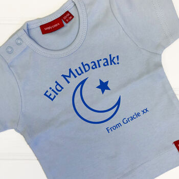 Personalised Eid Mubarak Babygrow/T Shirt, 2 of 10