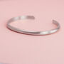 Wide Matte Cuff In Sterling Silver, thumbnail 1 of 11