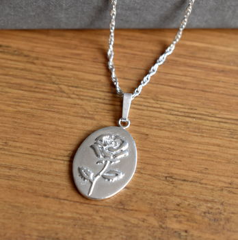 Sterling Silver Birth Flower Necklace, 11 of 11