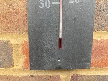 Garden Slate Thermometer 45cm Outdoor Temperature Gauge Wall Mounted, 4 of 5