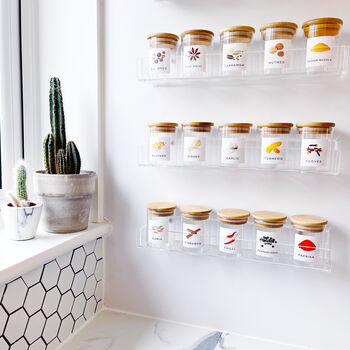 Sheet Of 15 Illustrated Colour Spice Labels, 7 of 9