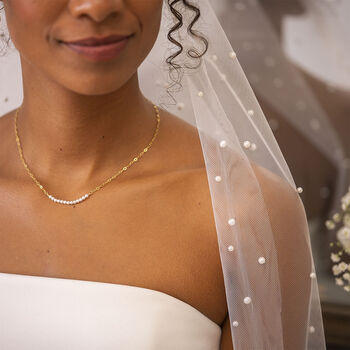 Sterling Silver Anja Personalised Pearl Necklace, 5 of 12