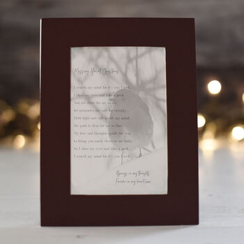 Personalised Missing You At Christmas Poem Card, 3 of 7