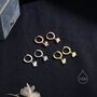 Ocean Sunfish Fish Huggie Hoop Earrings, thumbnail 7 of 10