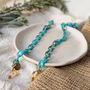 Sofia Turquoise Marbled Acrylic Glasses Chain, thumbnail 2 of 5