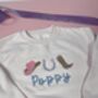 Cowboy Icons Personalised Embroidered Sweatshirt, thumbnail 4 of 5