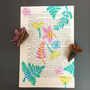 Set Of Three Colourful Botanical Wood Block Prints, thumbnail 7 of 8