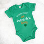Personalised First St Patrick's Day Babygrow, thumbnail 1 of 2
