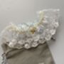 Personalised Bee And Flower Lace Wedding Garter, thumbnail 3 of 6