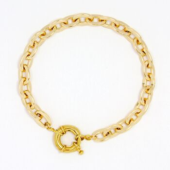 Sunrise Chunky Cable Chain Bracelet With Large Clasp, 2 of 4