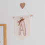 Bow Initial Banner Personalised Nursery Decor, thumbnail 4 of 7