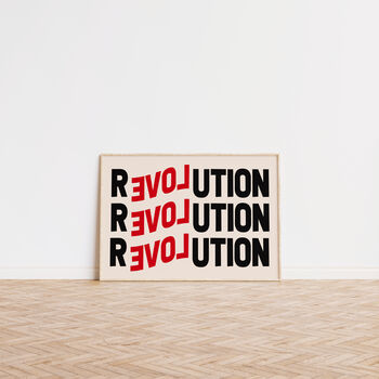 Revolution Retro Love Wall Print, 5 of 6