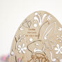 Personalised Happy Easter Card In Wood, thumbnail 2 of 2