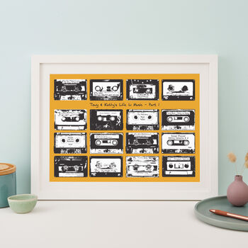 Personalised Playlist Cassette Print, 5 of 12