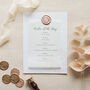 Order Of The Day Cards With Wax Seal And Vellum, thumbnail 1 of 4