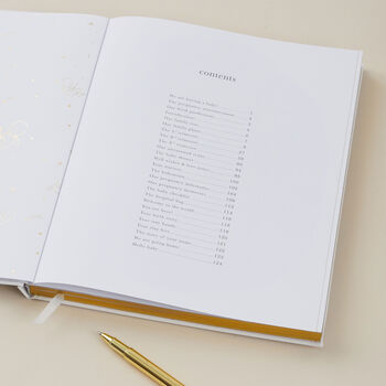 My Pregnancy Journal White With Gilded Edges, 3 of 12