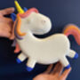 Paint Your Own Ceramic Unicorn Wall Hanger, thumbnail 1 of 4